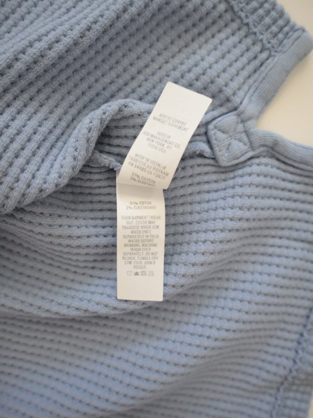 Aerie Offline Waffle Knit Oversized Crop Top | M - Picture 3 of 5